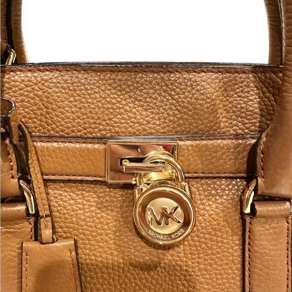 MICHAEL Michael Kors Brown Leather Hamilton Travel Tote - Picture 2 of 6